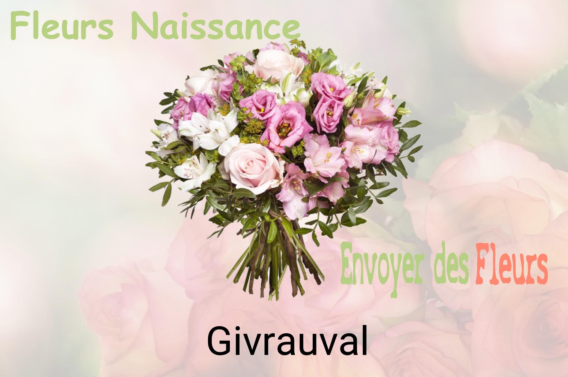 Bouquet de fleurs de naissance livré à Givrauval